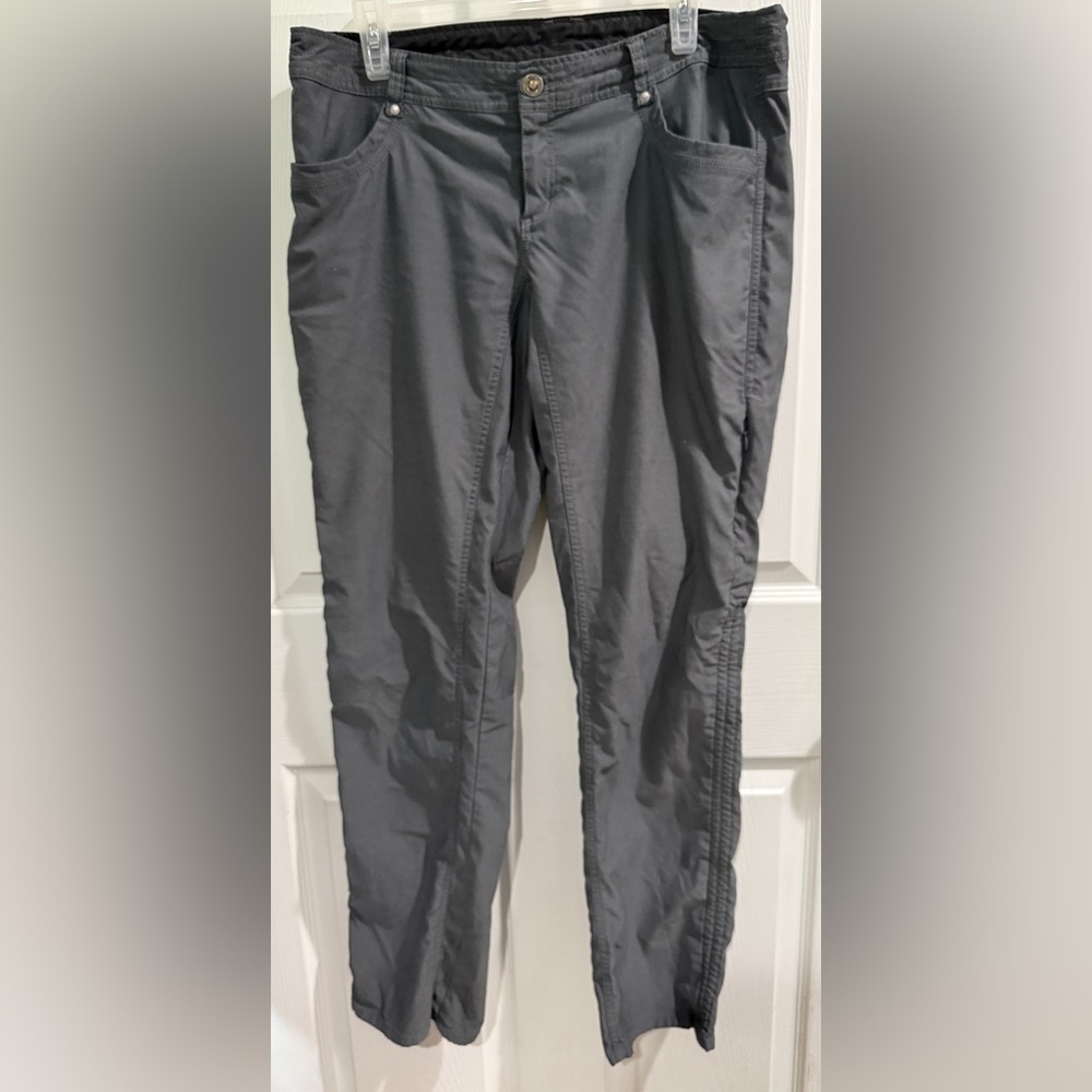 Kuhl Charcoal Walking Hiking Camping Pants Size 14 Reg Fall Autumn Gorpcore